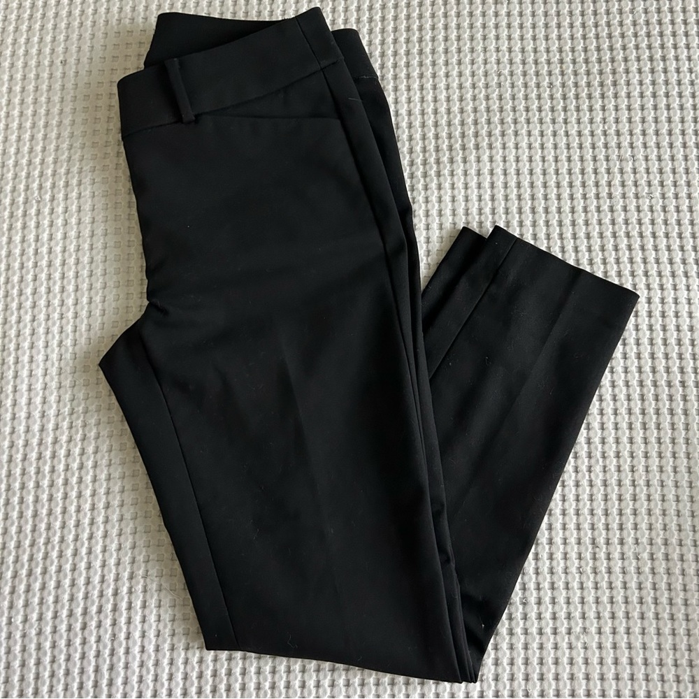 LOFT julie skinny black womens dress pants size 00